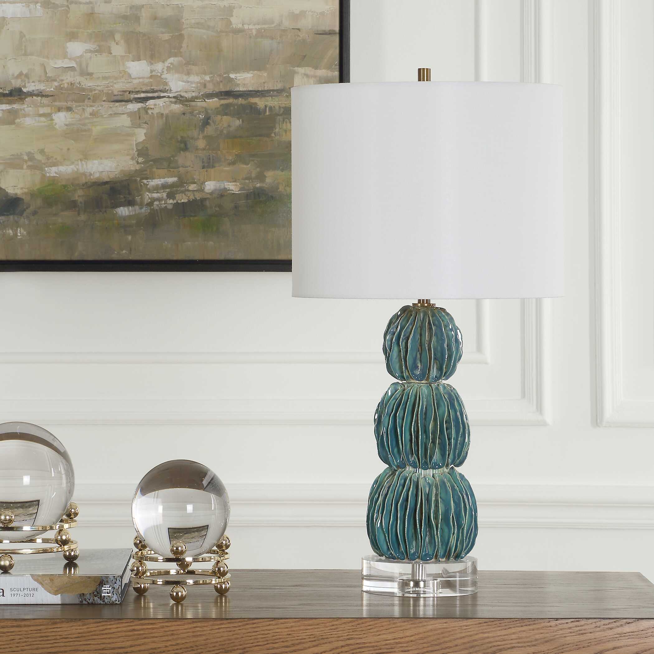 Bonaire Teal Blue Table Lamp