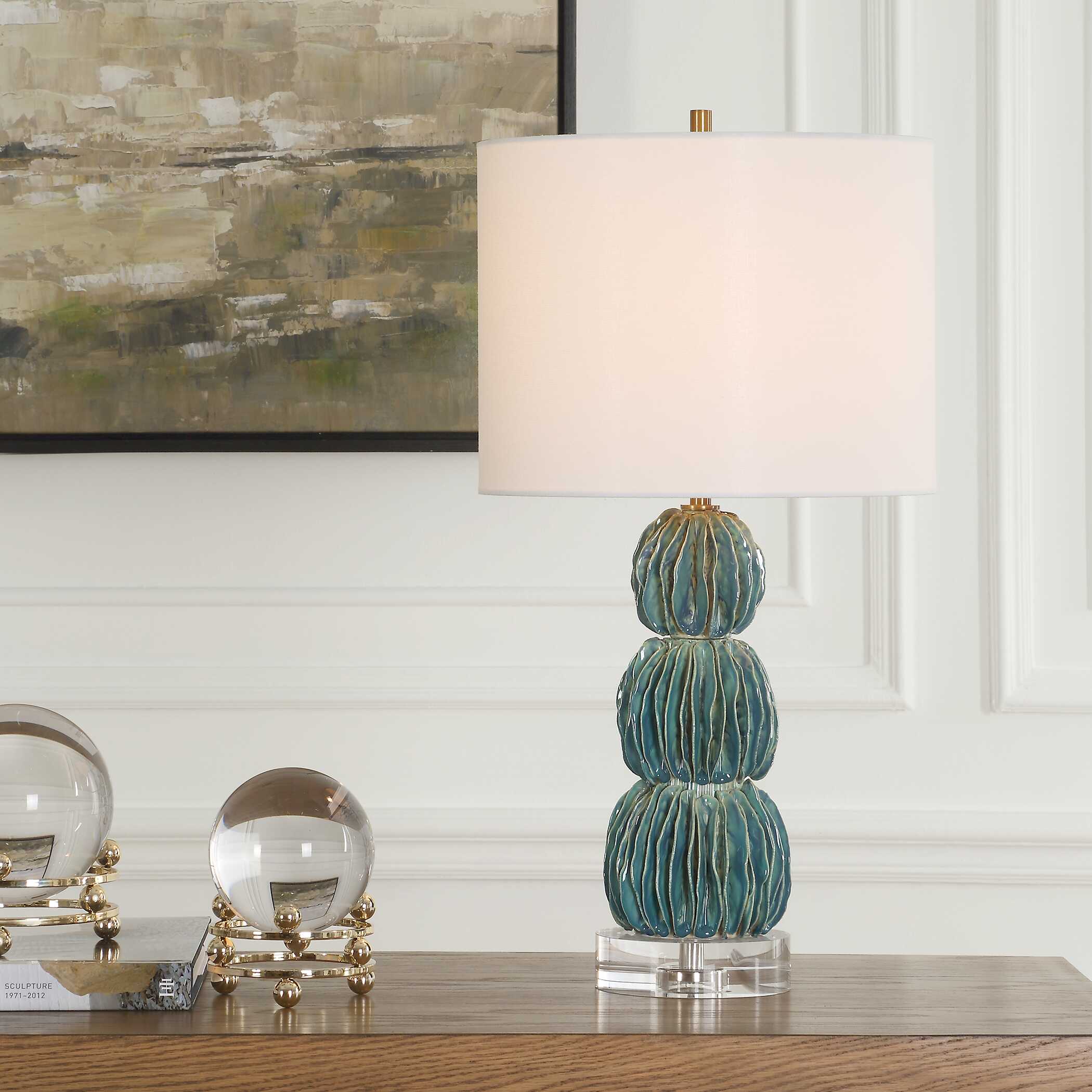 Bonaire Teal Blue Table Lamp