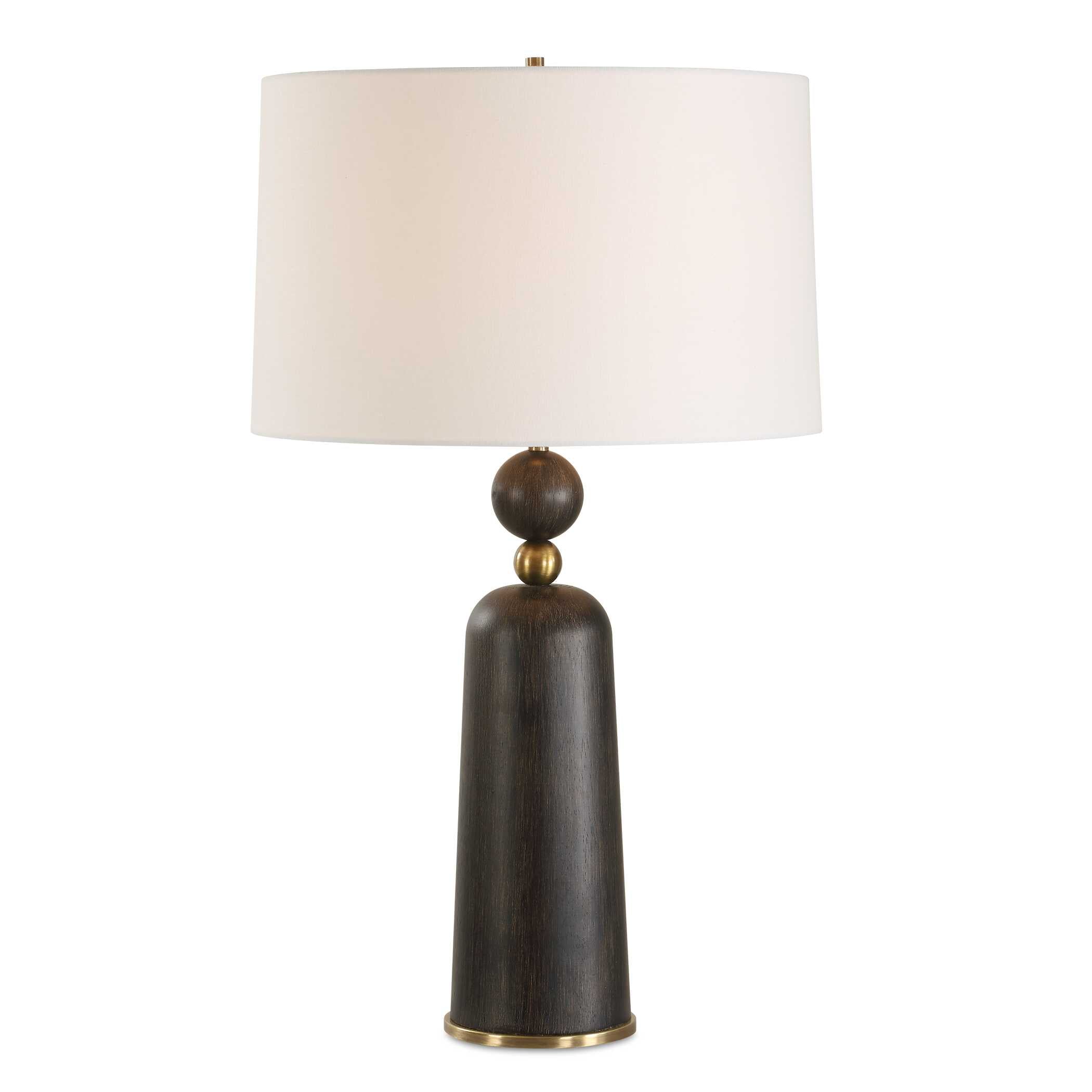 McQuinn Dark Walnut Table Lamp