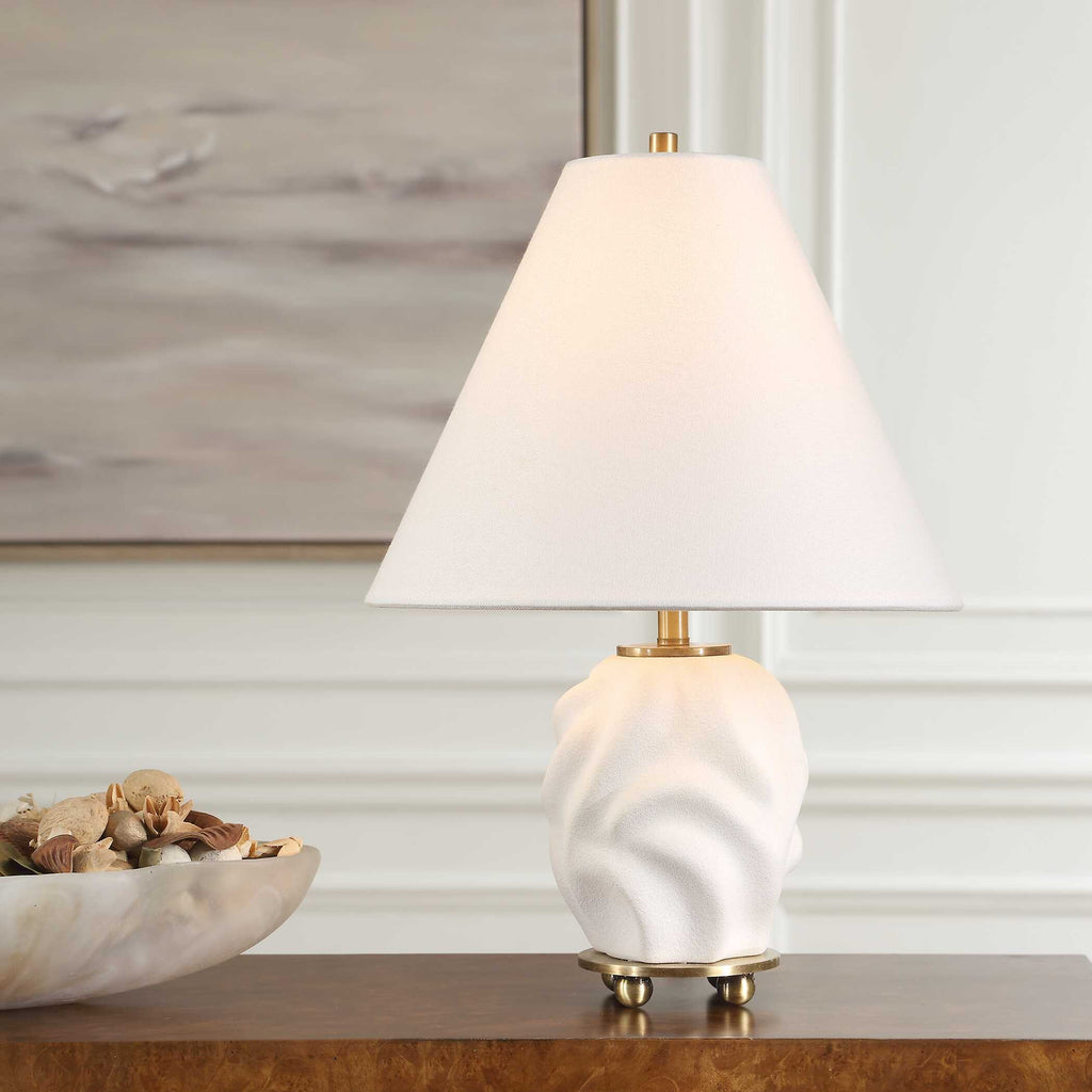 Bora White Accent Lamp