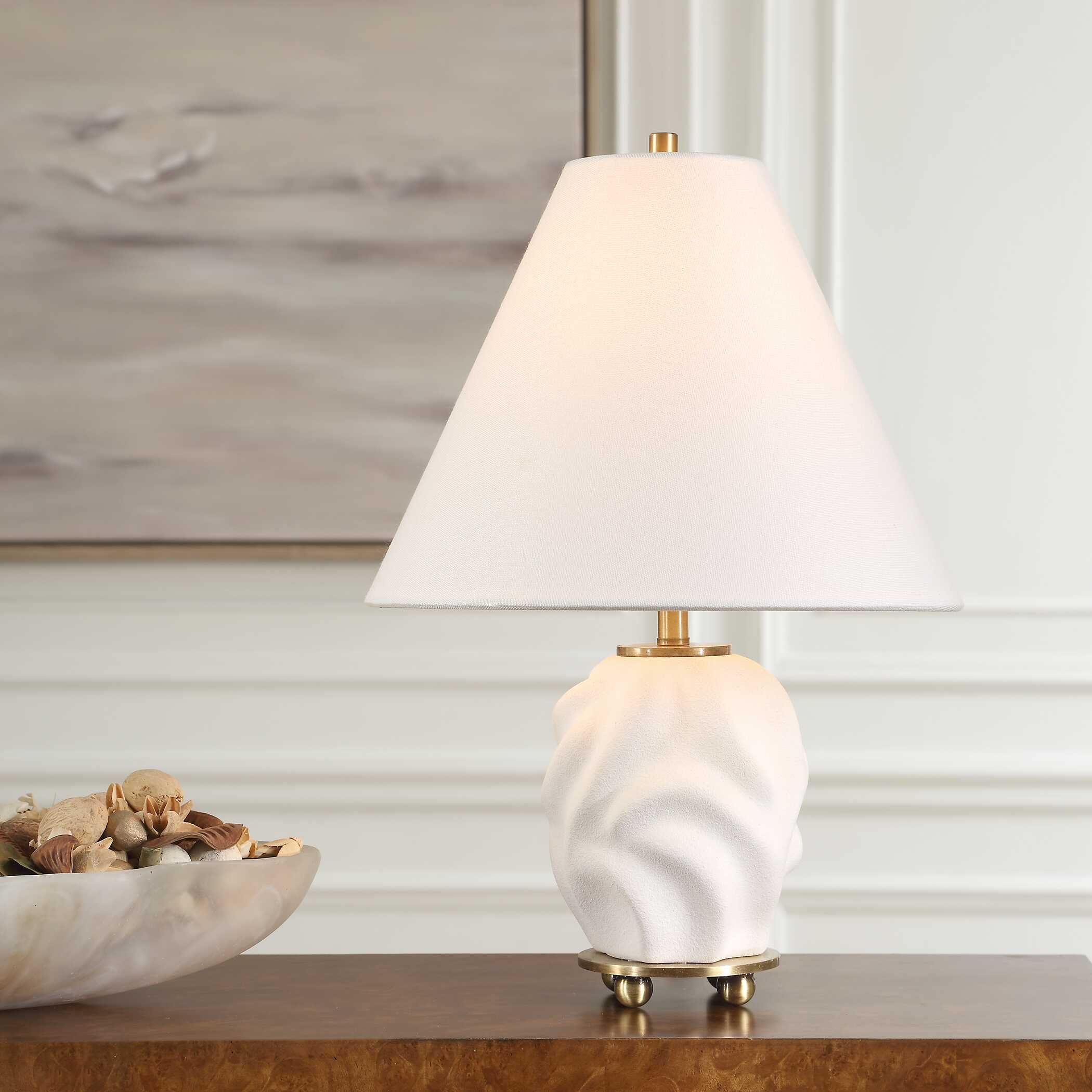 Bora White Accent Lamp