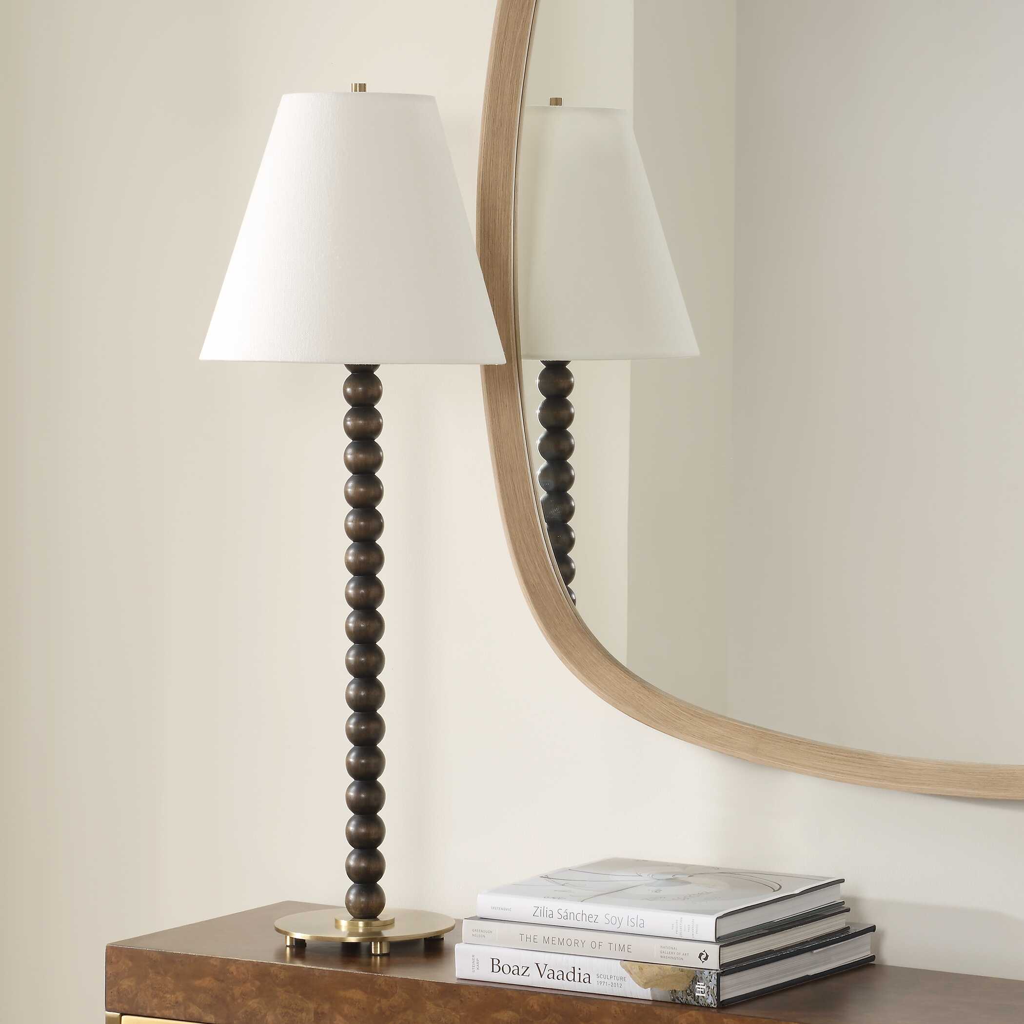 Gallus Wood Spheres Table Lamp