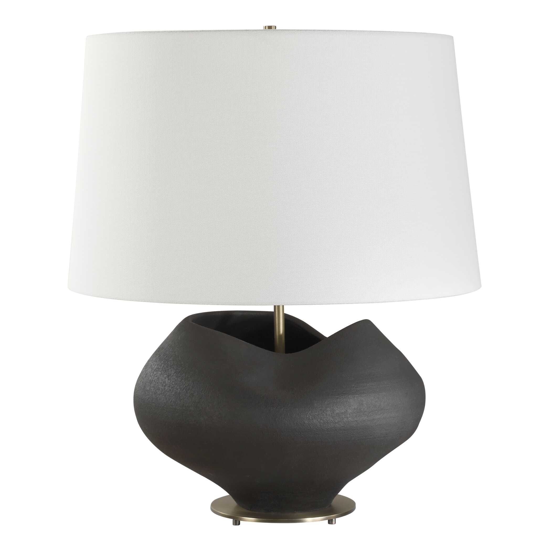 Nocturne Aged Black Table Lamp