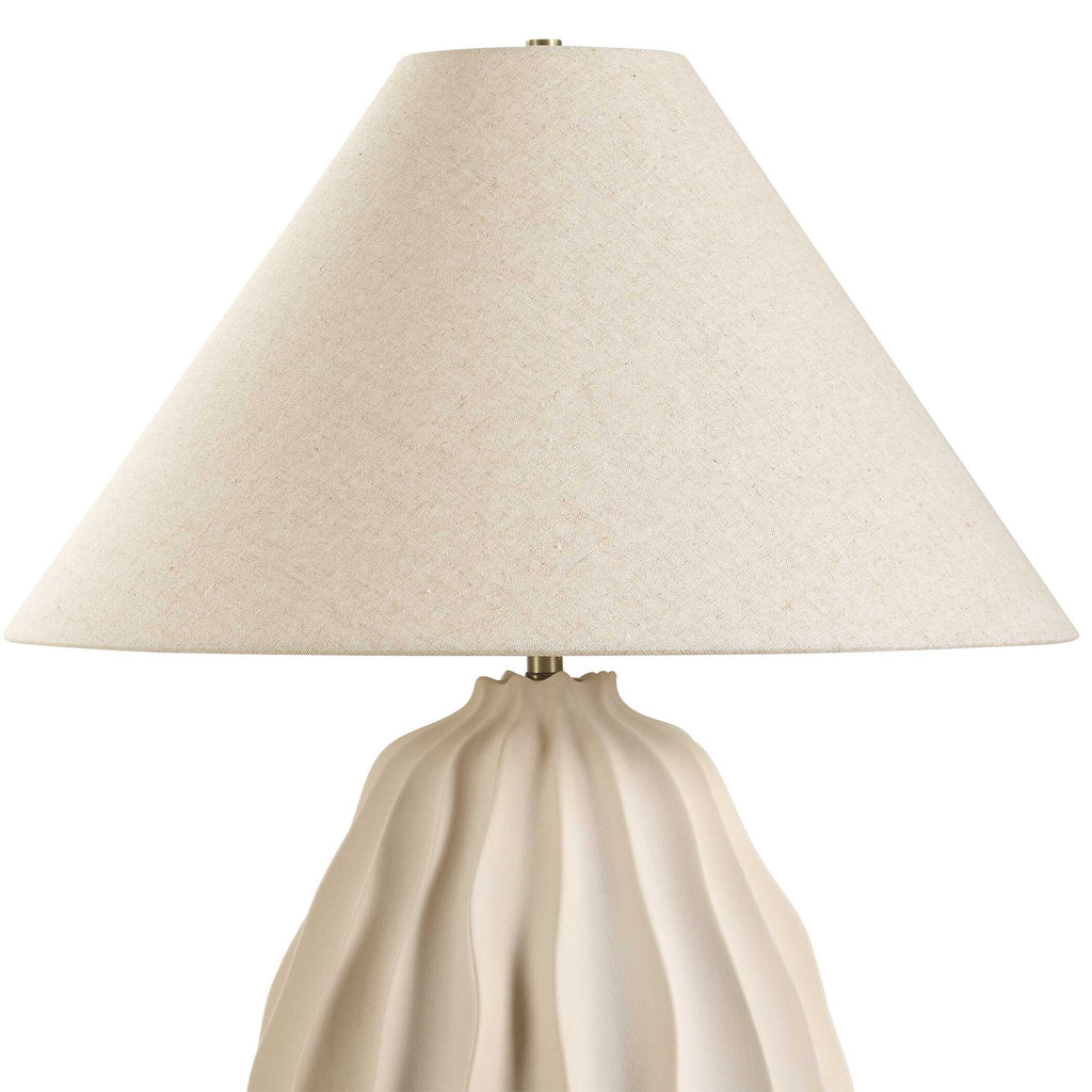 Javary Matte Beige Table Lamp