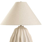Javary Matte Beige Table Lamp