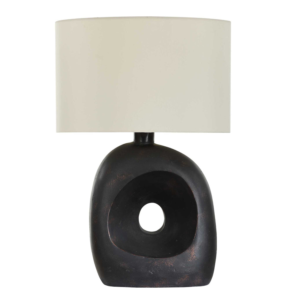 Peephole Outdoor Bronze Table Lamp