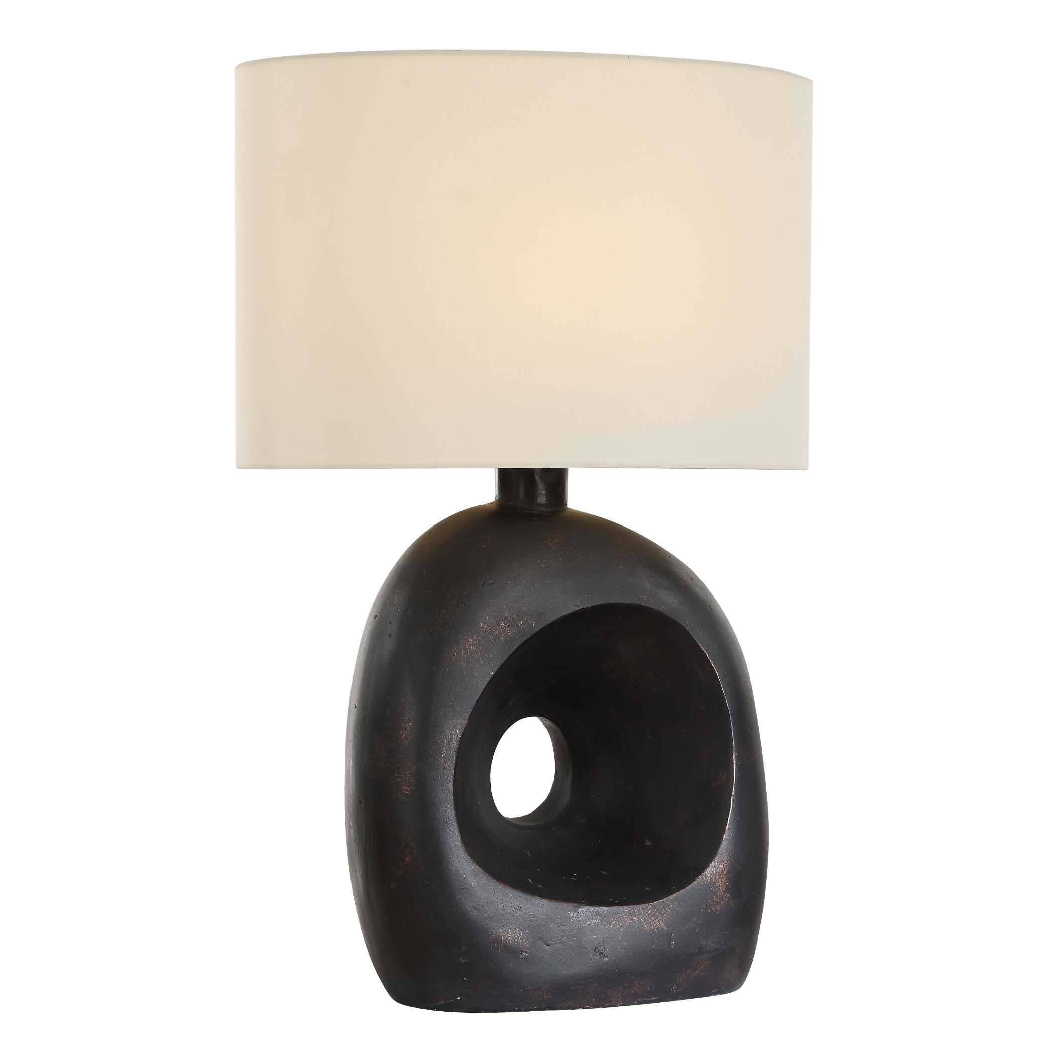 Peephole Outdoor Bronze Table Lamp