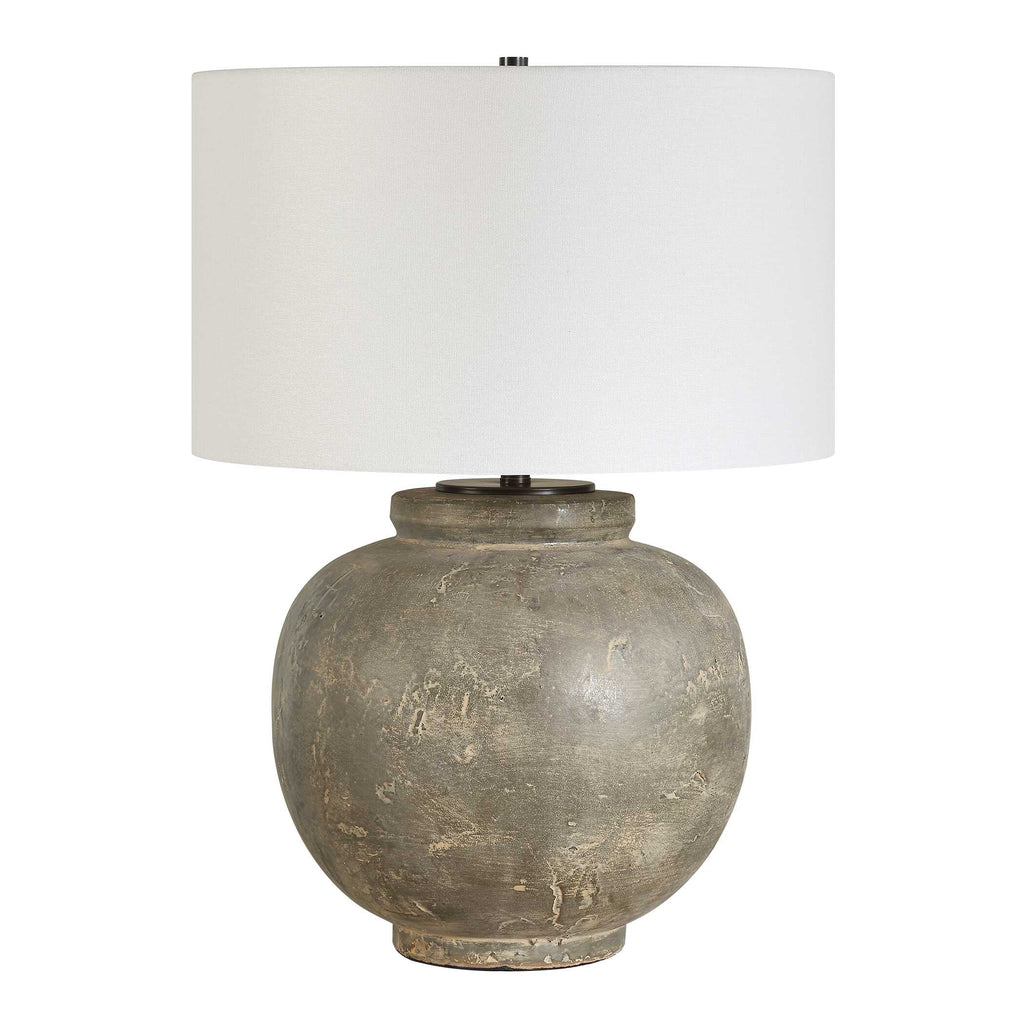 Rock Of Ages Rust Brown Table Lamp