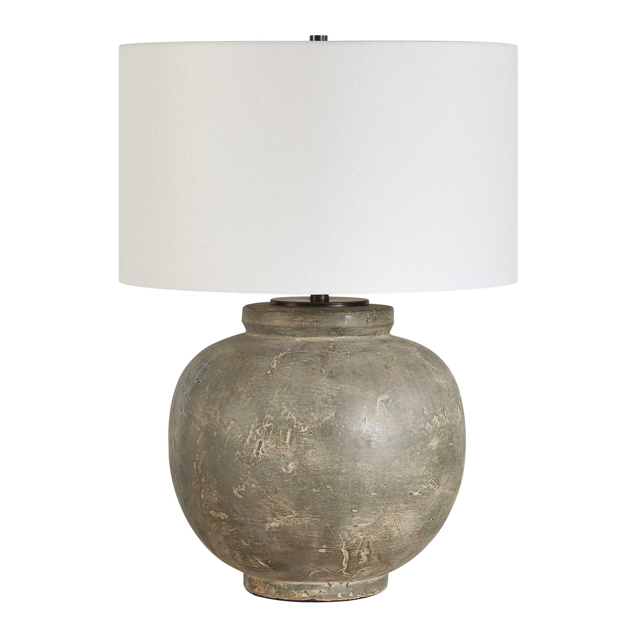 Rock Of Ages Rust Brown Table Lamp
