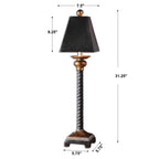 Bellcord Black Buffet Lamp