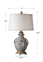 Cancello Blue Glaze Lamp