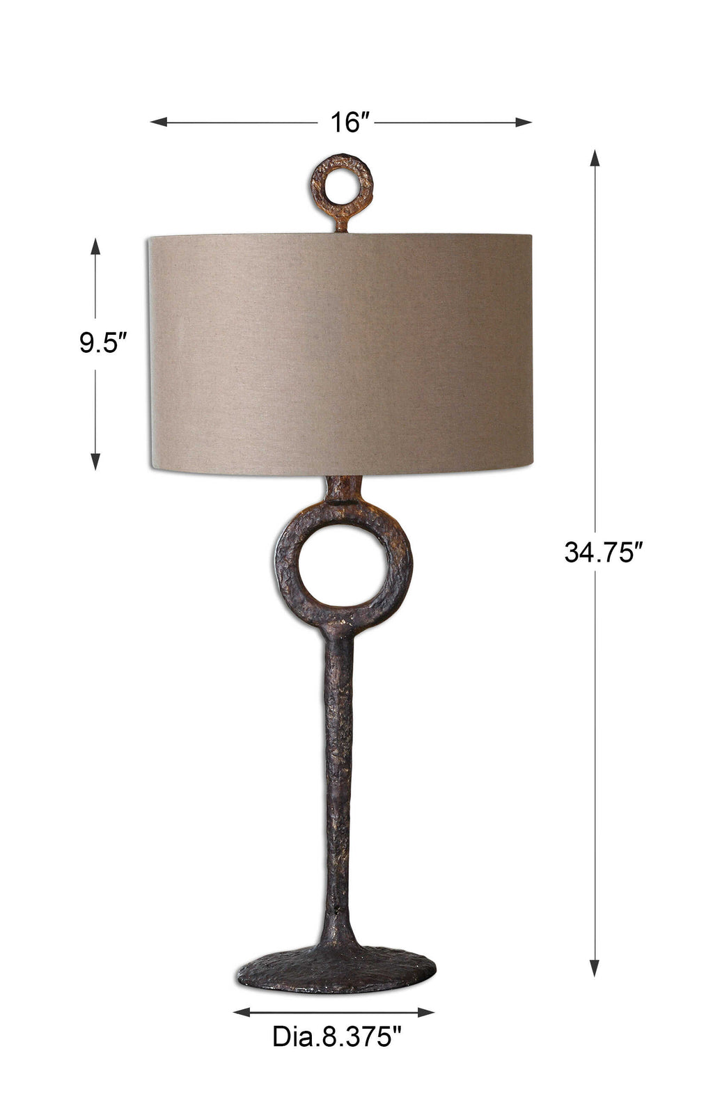 Ferro Cast Iron Table Lamp