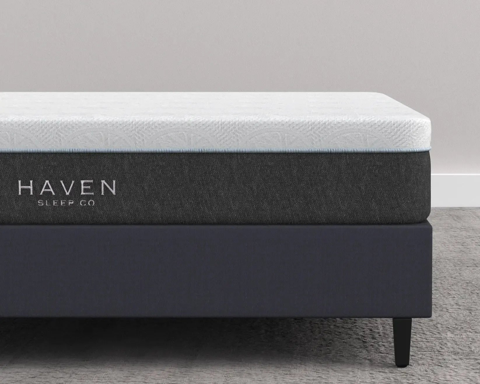 Haven Sleep Co. mattress on a gray background