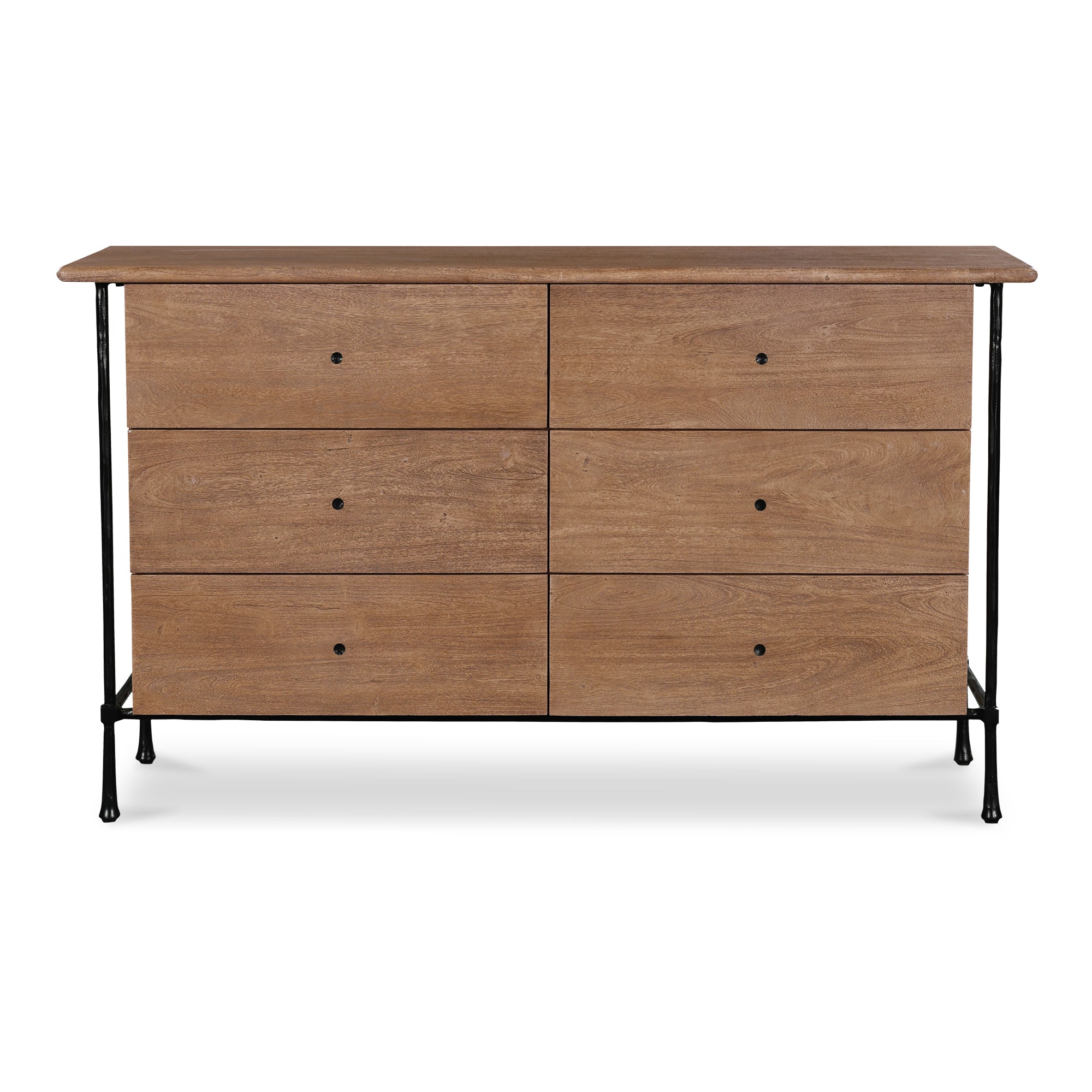 Rene 6 Drawer Dresser Brown