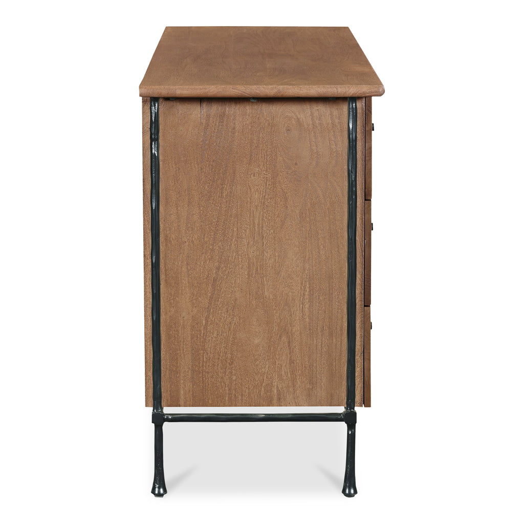 Rene 6 Drawer Dresser Brown