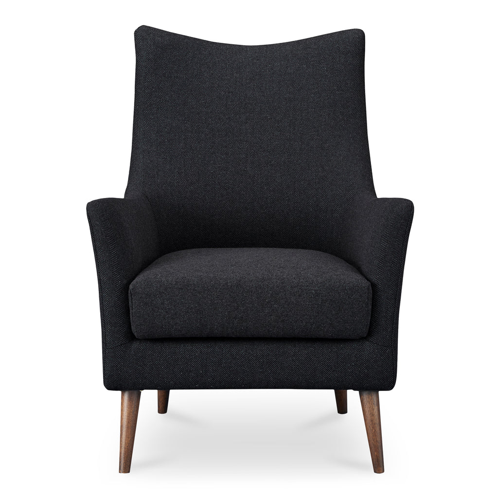 Fisher Armchair Wool Blend Charcoal