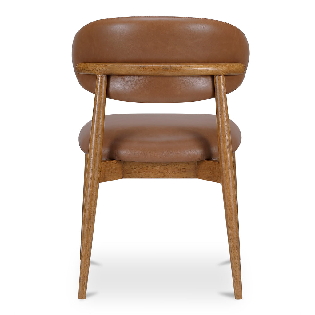Ellie Dining Chair Brown Leather
