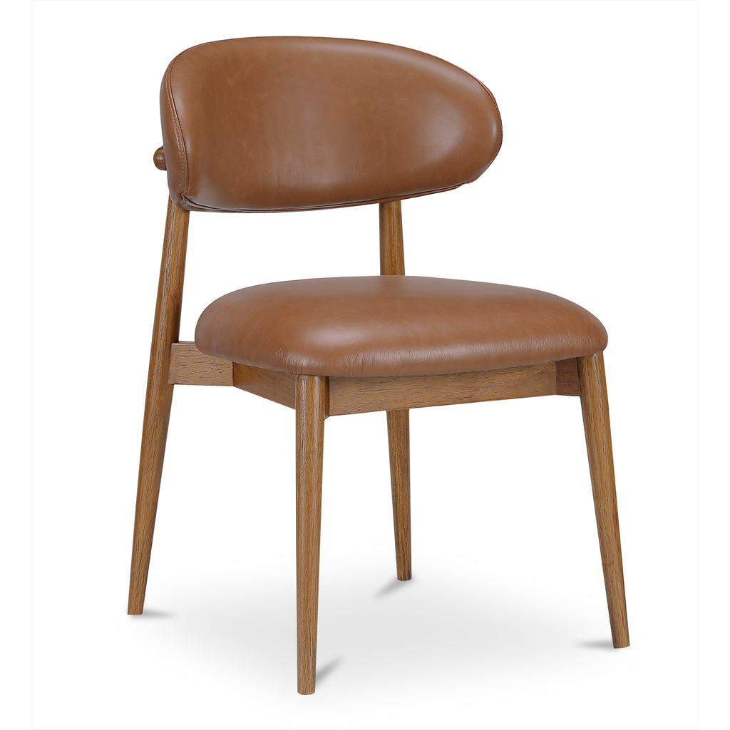 Ellie Dining Chair Brown Leather
