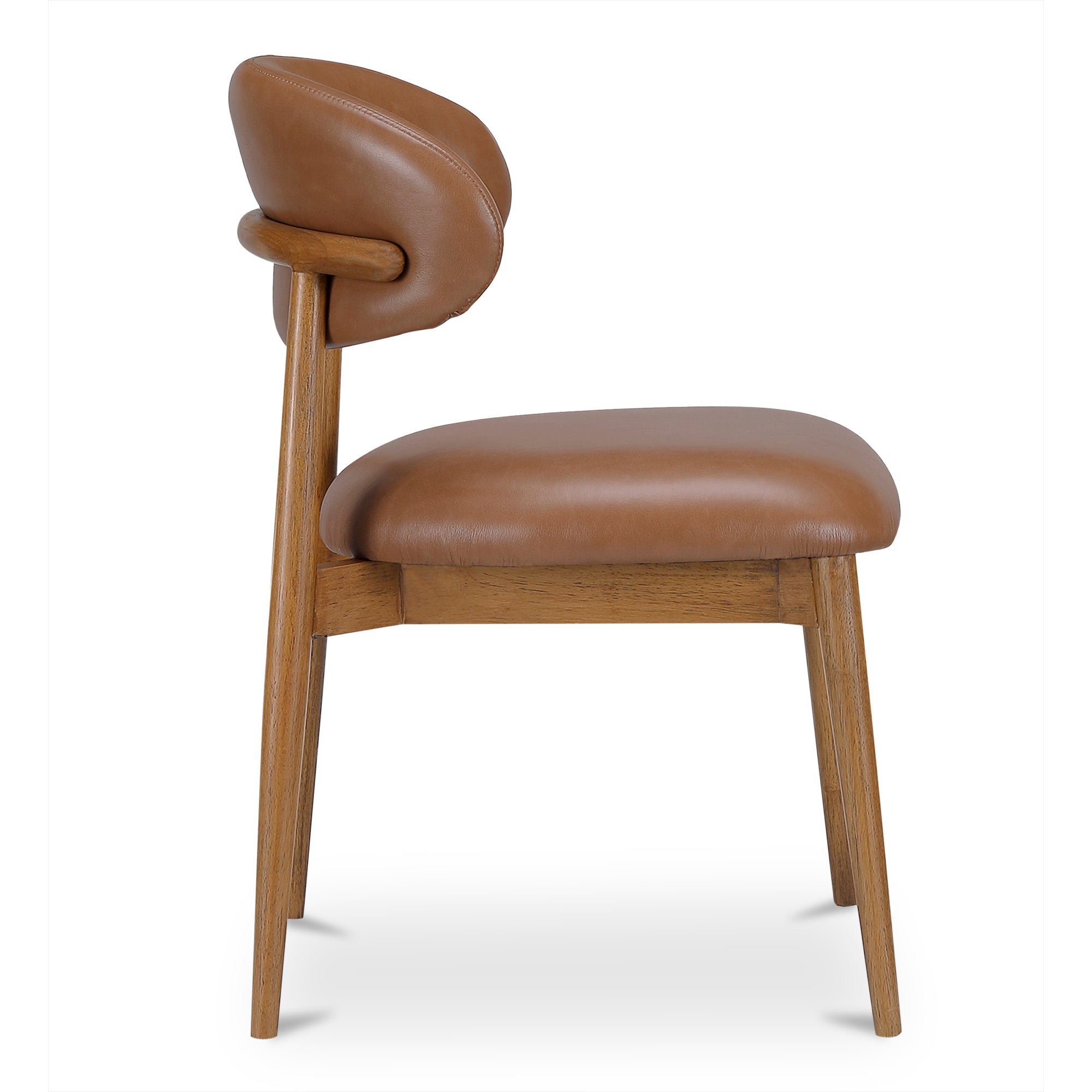 Ellie Dining Chair Brown Leather