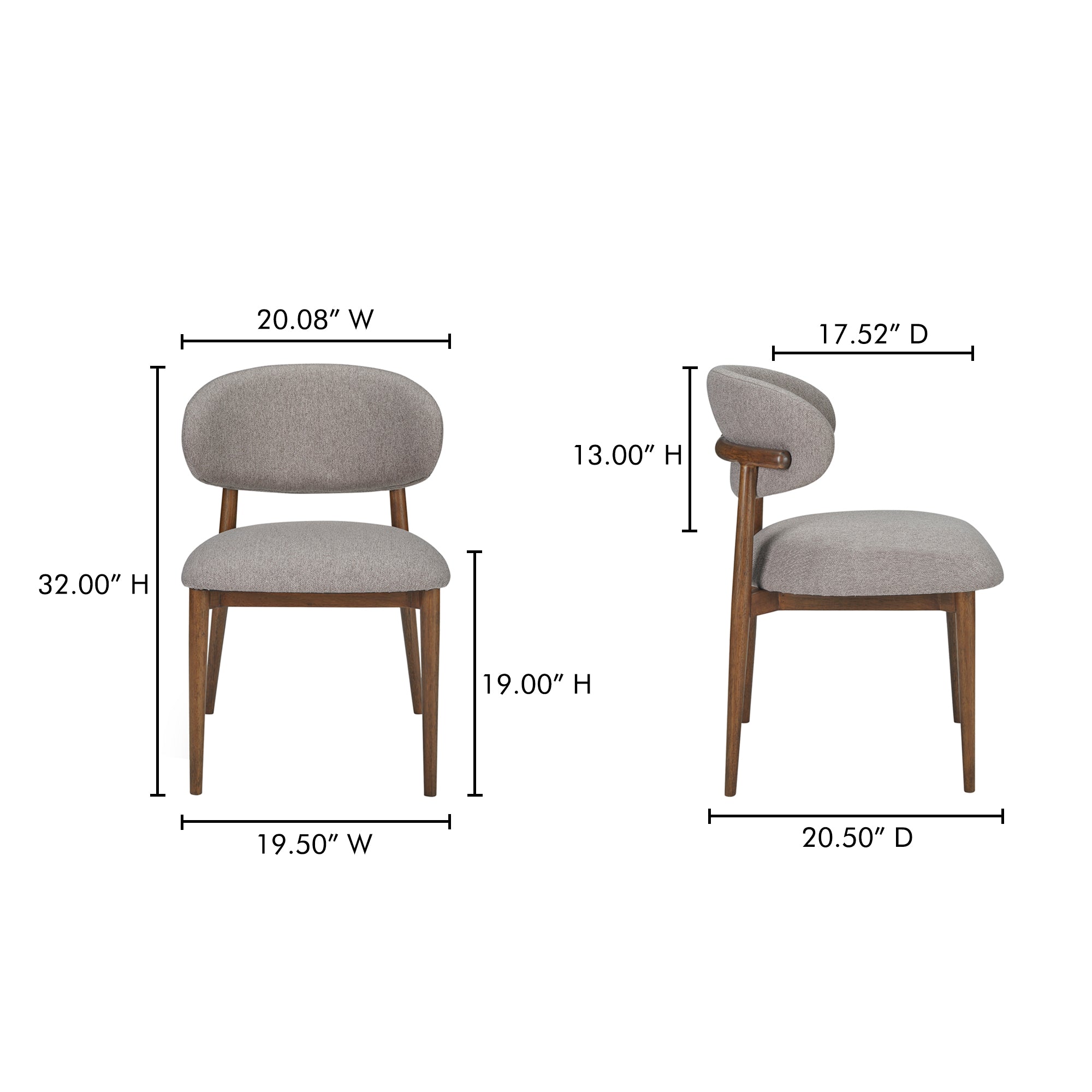 Ellie Dining Chair Light Brown