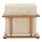Eckersley Lounge Chair Cream Faux Fur