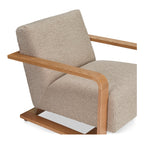 Eckersley Lounge Chair Beige Faux Shearling