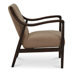 Yates Accent Chair Beige Faux Shearling