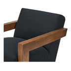 Garnet Lounge Chair Charcoal Wool Blend