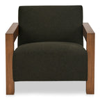 Garnet Lounge Chair Olive Wool Blend