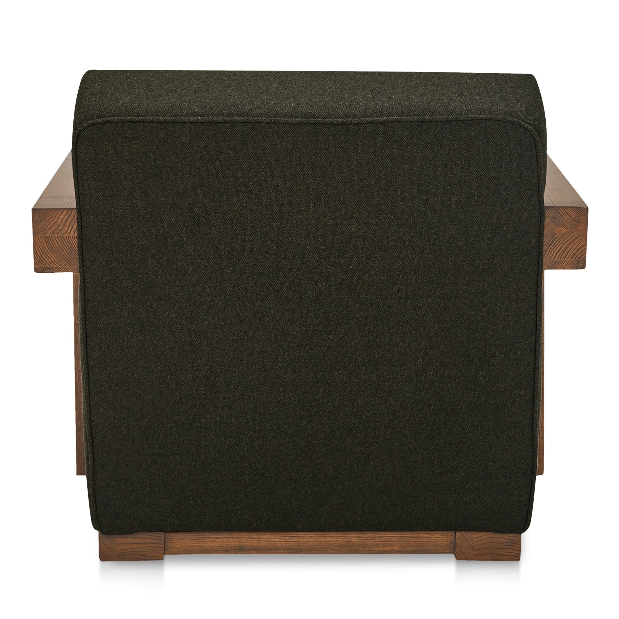 Garnet Lounge Chair Olive Wool Blend