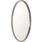 Sherise Brushed Nickel Oval Mirror