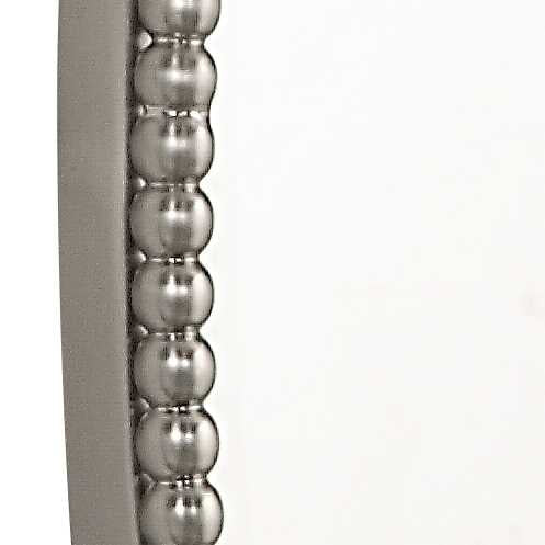 Sherise Brushed Nickel Oval Mirror