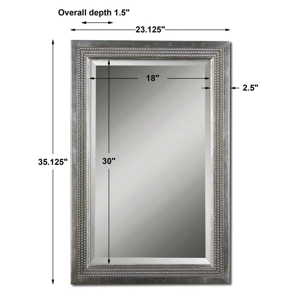 Triple Beaded Vanity Mirror