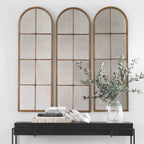 Amiel Arched Brown Mirror