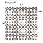 Dinuba Antique Silver Champagne Mirror