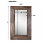 Langford Large Wood Mirror