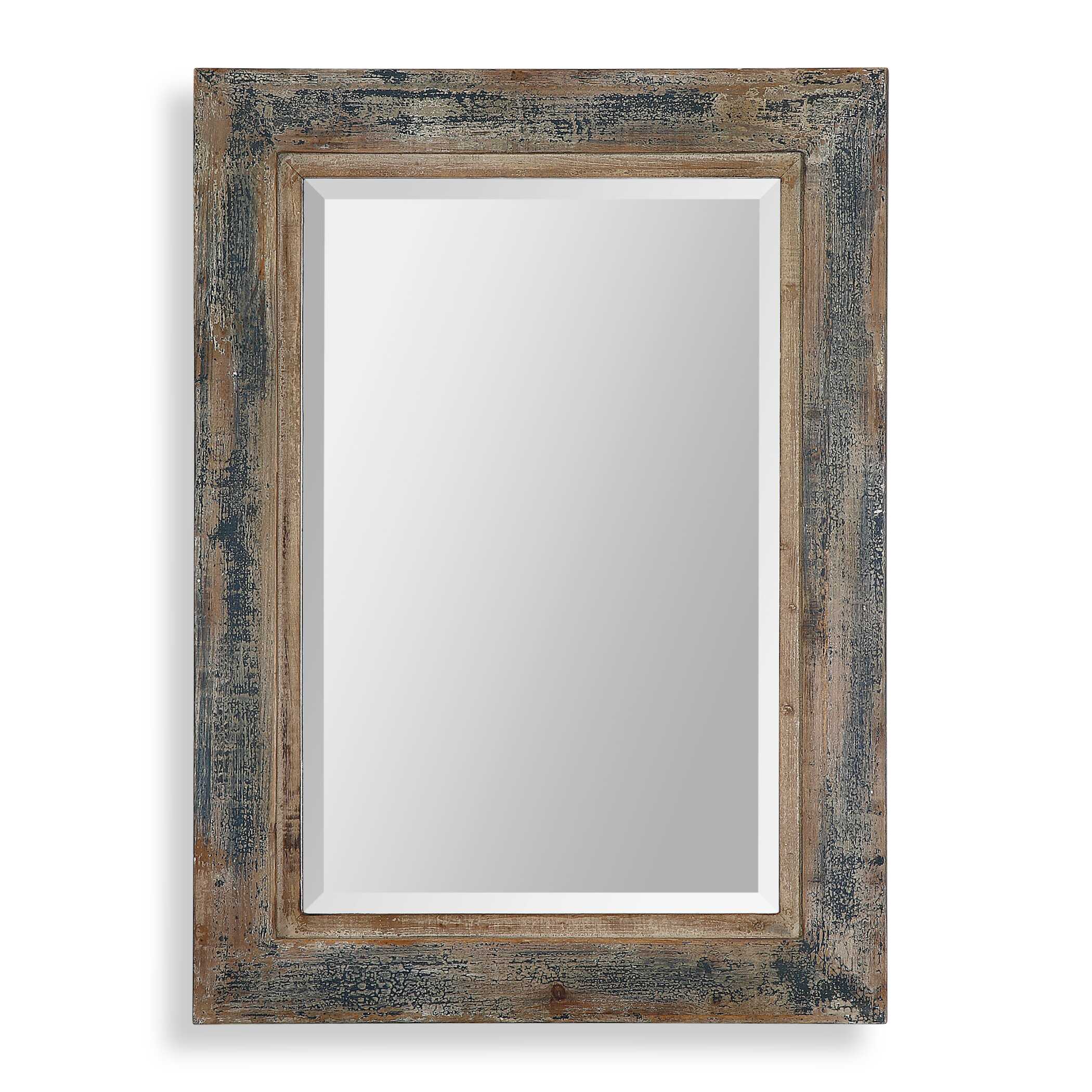 Bozeman Distressed Blue Mirror