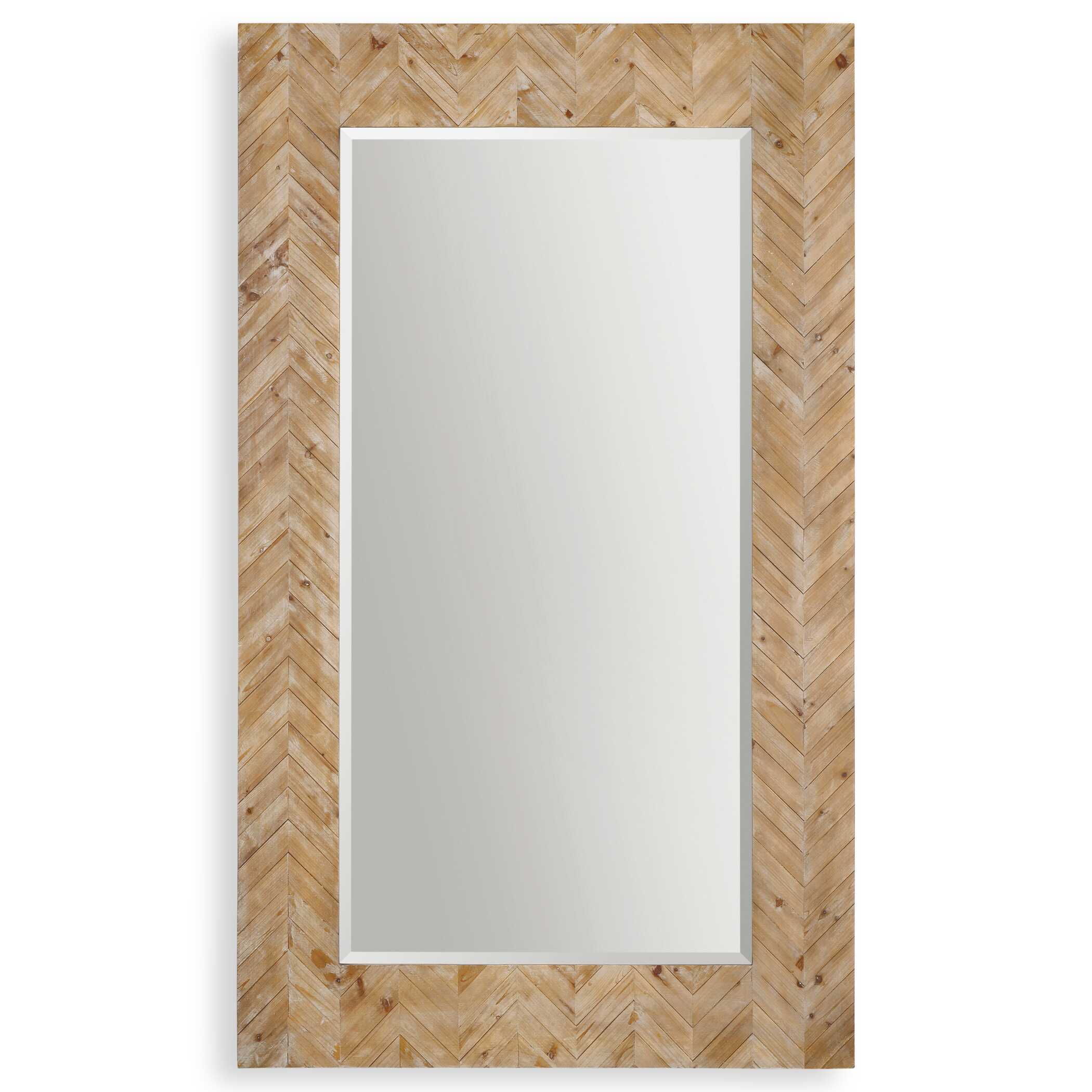 Demetria Oversized Wooden Mirror