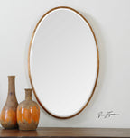 Herleva Gold Oval Mirror