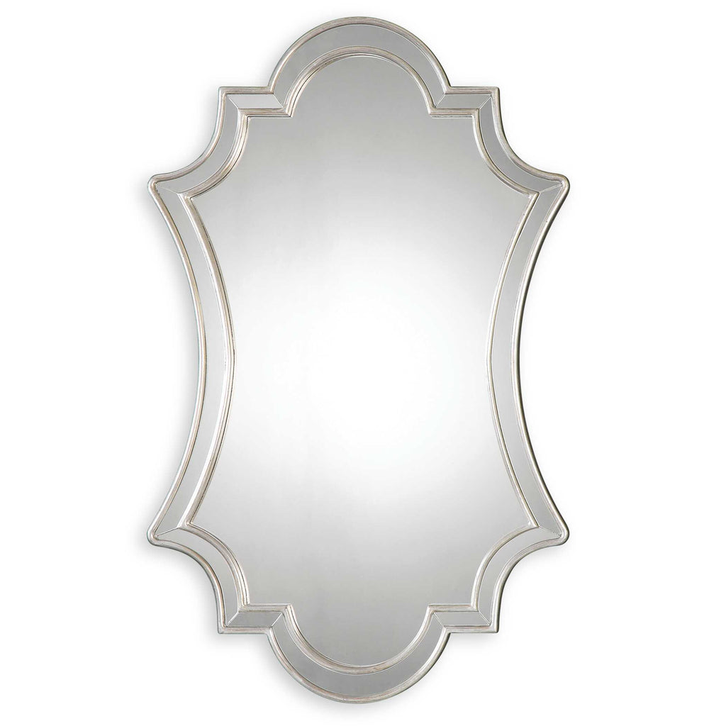 Elara Antiqued Silver Wall Mirror