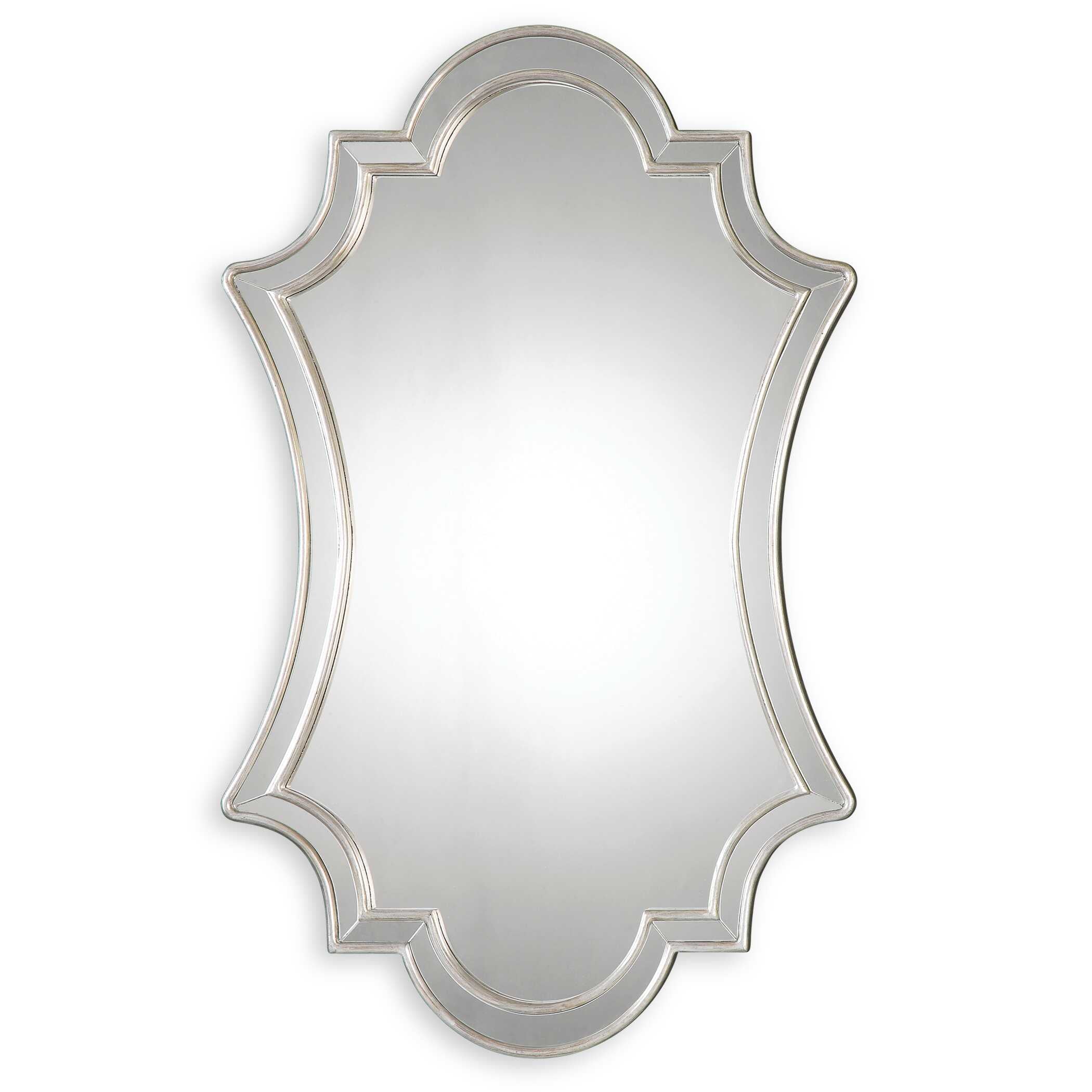 Elara Antiqued Silver Wall Mirror