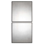 Matty Antiqued Square Mirrors Set/2