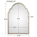 Brayden Petite Silver Arch Mirror