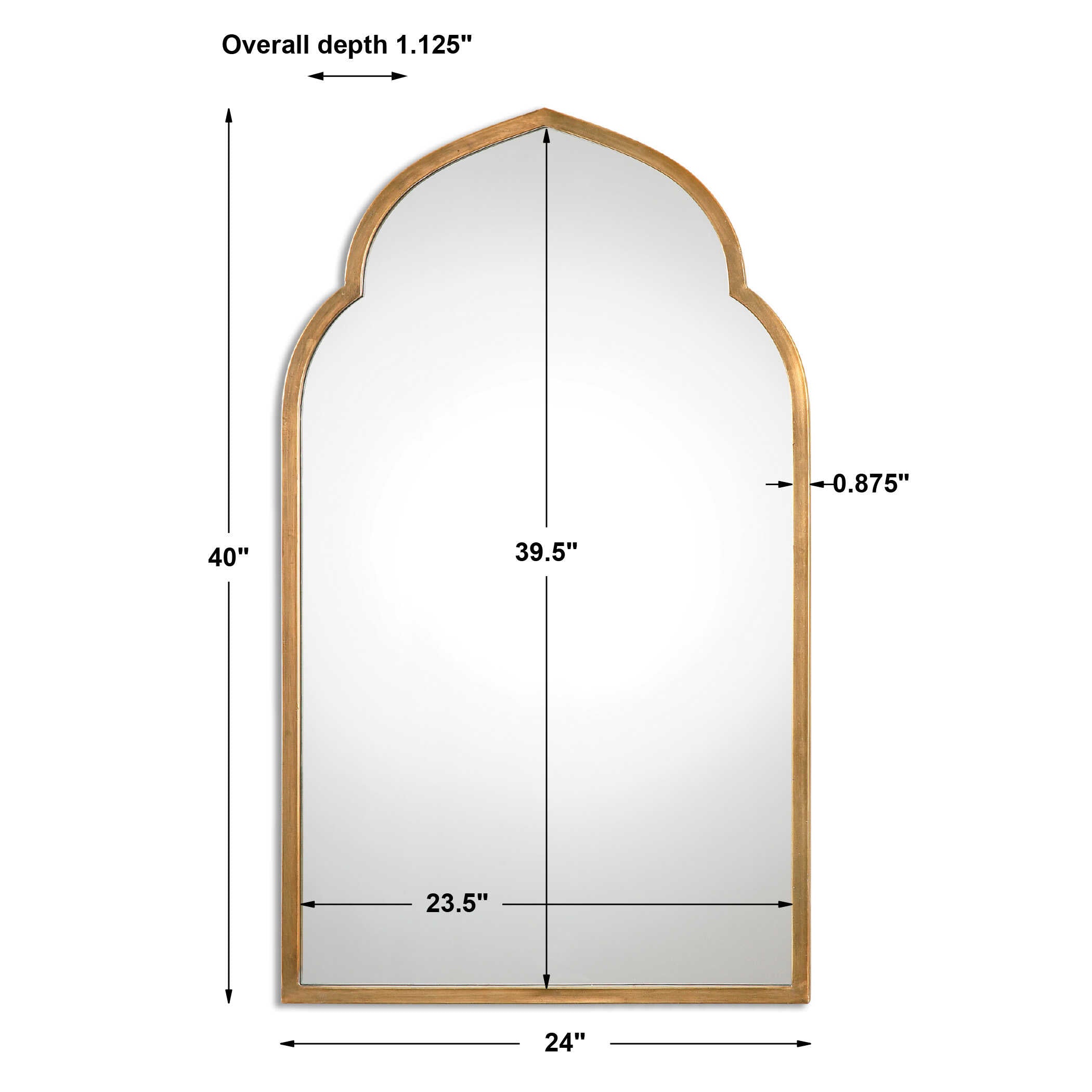 Kenitra Gold Arch Mirror