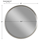 Serenza Round Silver Mirror