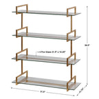 Auley Gold Wall Shelf
