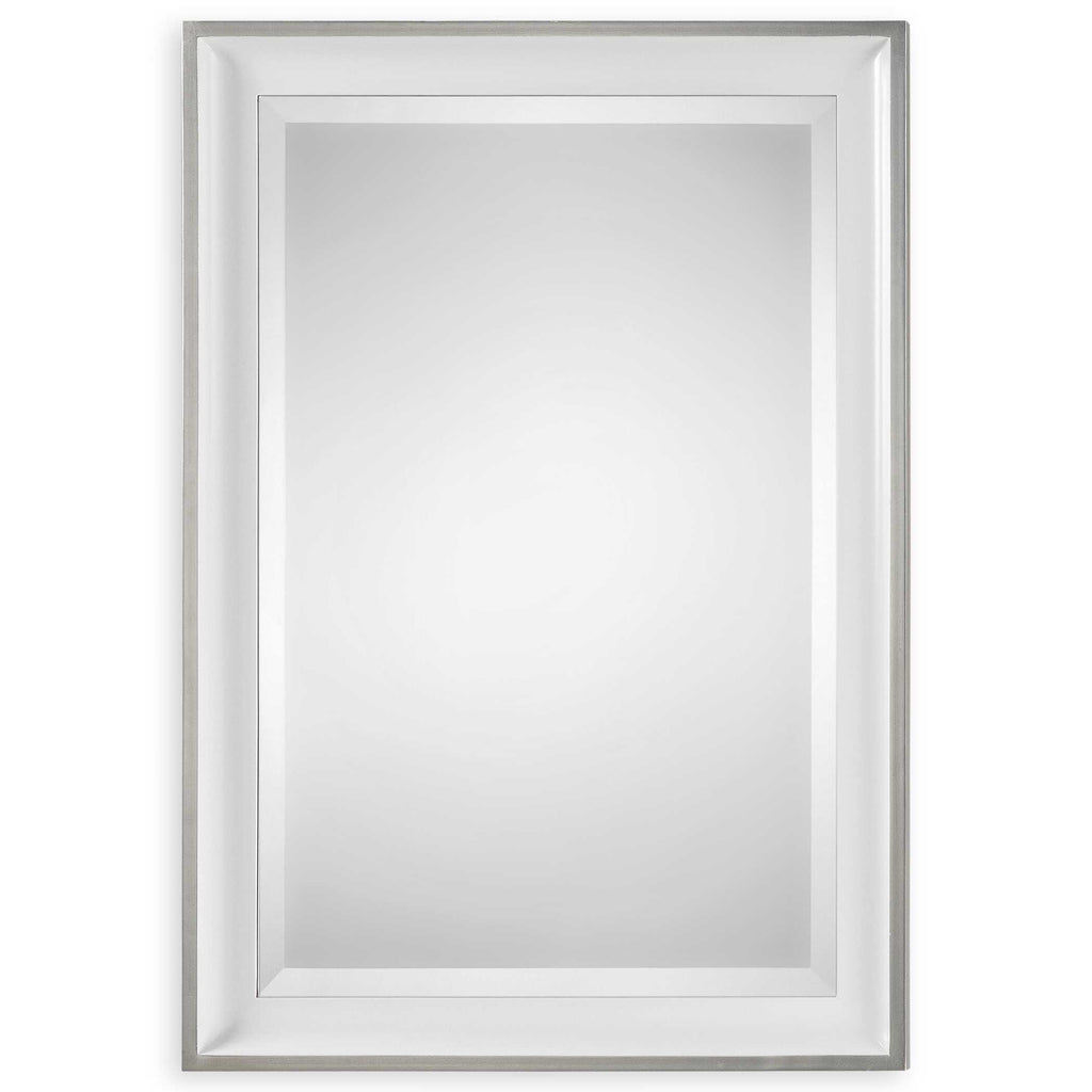 Lahvahn White Silver Mirror