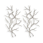 Silver Branches Wall Decor Set/2
