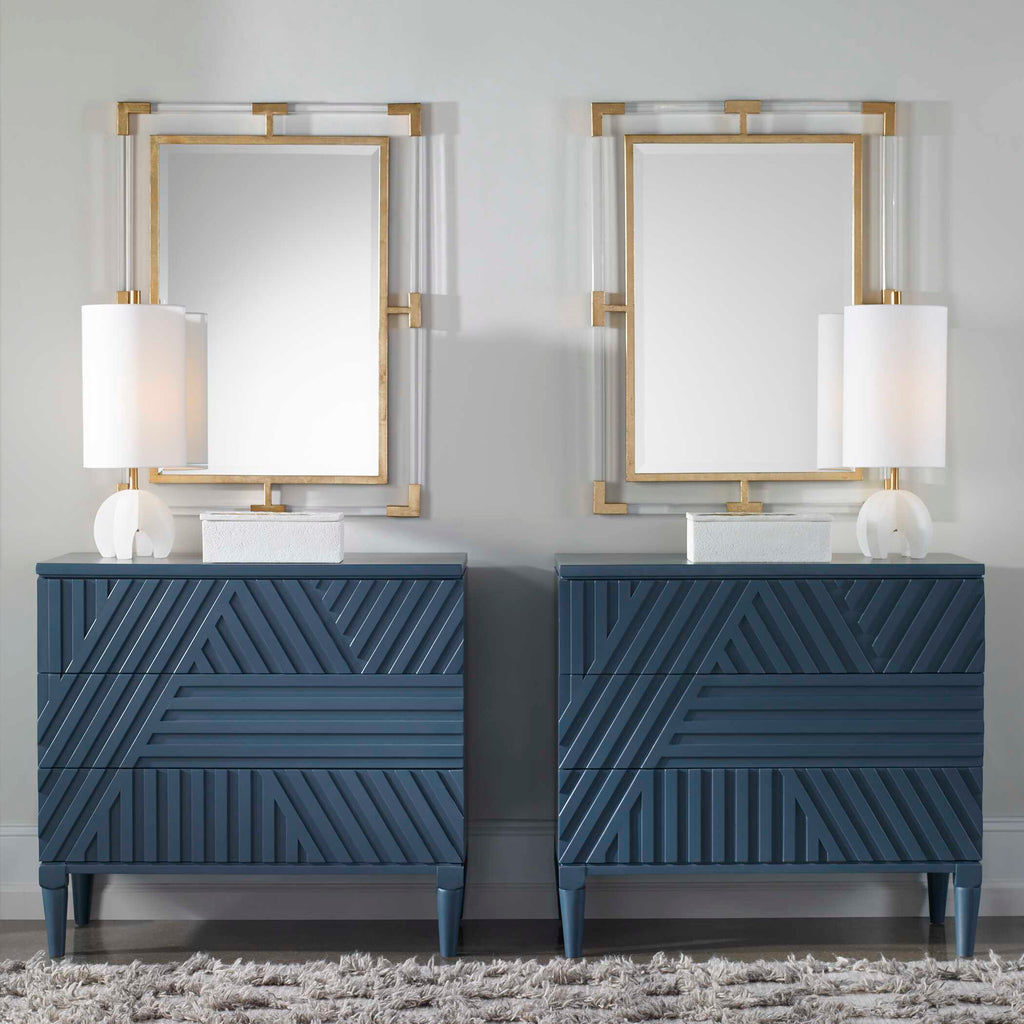 Balkan Modern Gold Wall Mirror