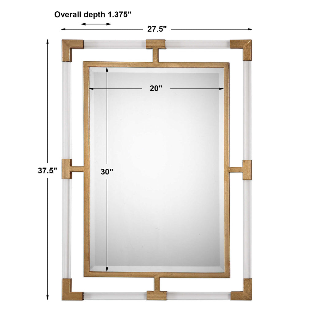 Balkan Modern Gold Wall Mirror